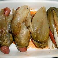 recette DUO D'ENDIVES FARCIES GRATINEES