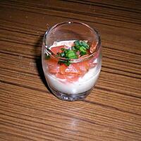 recette verrine aux deux poissons