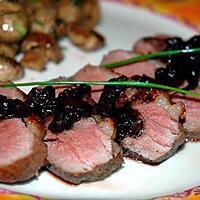 recette Filets de canard caramélisés au vinaigre balsamique