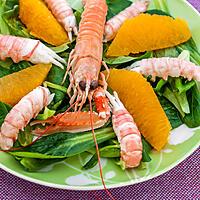 recette Salade de langoustines aux oranges