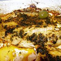 recette filets  de poisson aux olives