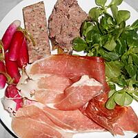 recette UNE AUTRE PETITE ASSIETTE DE CHARCUTERIE CORSE