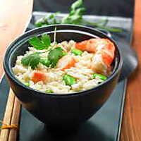 recette RISOTTO AUX GAMBAS ET LAIT DE COCO