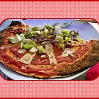 recette Pizza Salade sur Galette Tortilla