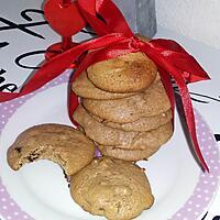 recette Cookies au chocolat et au lait concentré