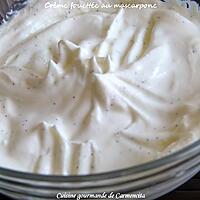 recette Crème fouettée au mascarpone