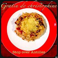 recette Gratin de christophine, cive & lardons