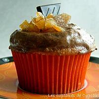 recette Cupcakes Coeur Fondant au Chocolat à l'Orange & au Gingembre Confit