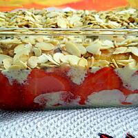 recette Pudding à la fraise façon tiramisu