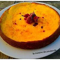 recette Flan ricotta et  framboises au thermomix ou sans