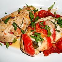 recette BLANCS DE POULET ALLA CAPRESE