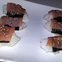 recette Sushis nigiri