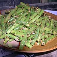 recette Haricots verts au sésame et à l'ail (plat indien)