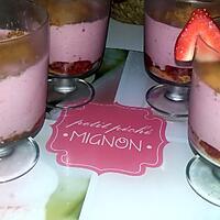 recette Verrine mousse de fraise express au spéculoos