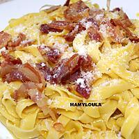 recette Tagliatelle à la carbonara