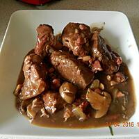 recette Veau sauce au vin rouge