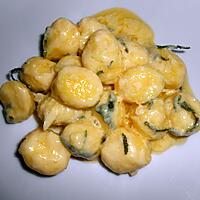 recette GNOCCHI AU BEURRE  DE SAUGE