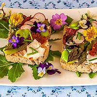 recette Tartine aux légumes printaniers