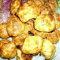 recette GOUGERES AU GRUYERE OU AUTRE FROMAGE