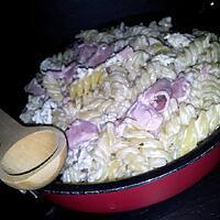 recette Fusilli au jambon-boursin