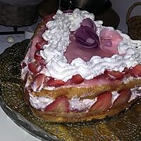 recette Fraisier coeur