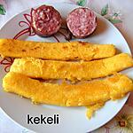 recette Frite de polenta à la saucisse de Morteau