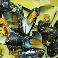 recette Moules à la crème de safran