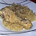 recette Poulet a la crème moutarde a l'ancienne