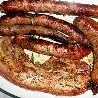 recette MIXTE DE SAUCISSES GRILLEES