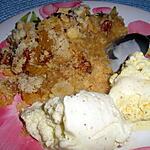 recette Crumble aux pommes et fruits secs