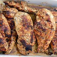 recette Blancs de poulet marinés