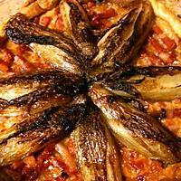 recette TARTE  AUX  LARDONS  ET  ENDIVES  CARAMELISEES