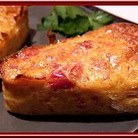 recette Clafoutis de poivron rouge et jambon fumé