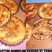 recette TARTELETTES TOMATE ET CONFIT DE CANARD