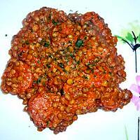 recette Lentilles au chorizo...