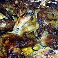 recette Ailes de poulet gratinees à la moutarde a l'ananas