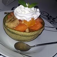 recette Salade de fruits dans sa coupe de melon