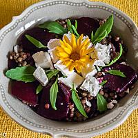 recette Salade de lentilles, betteraves nouvelles et fêta