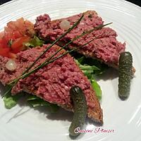 recette Filet américain préparé (Belgique)