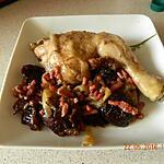 recette Poulet à la bière et aux pruneaux