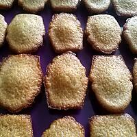 recette Madeleines au miel/cassonade