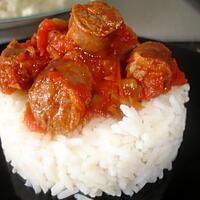 recette Merguez  Sauce Tomate Champignons