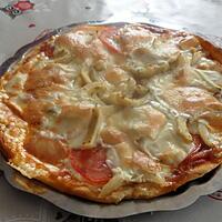 recette Pizza fond d'artichaut mozzarella