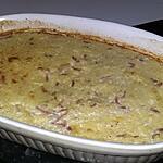 recette Gratin de semoule au fromage et au jambon