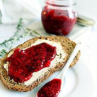 recette "Crufiture" de framboises aux graines de chia