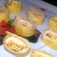 recette Roulé omelette jambon fromage
