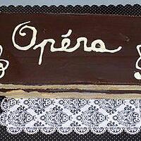 recette Opéra chocolat/café