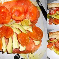 recette SANDWICH AU SAUMON FUME