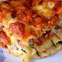 recette Lasagnes courgettes et chair à saucisses