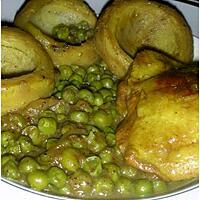 recette Tajine de poulet, artichauts et petits pois